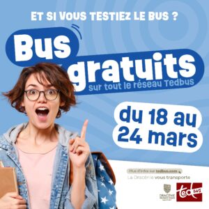 Bus gratuits du 18 au 24 mars 2024