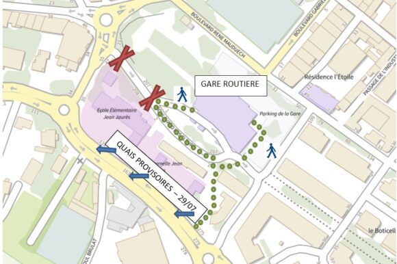 FERMETURE GARE ROUTIERE (accès aux quais) le 29 Juillet 2025